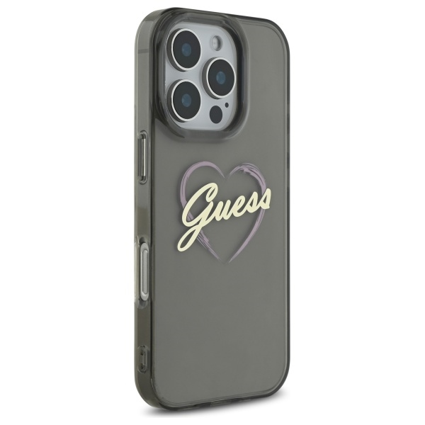 iTok webáruház - Guess Guess IML Heart tok iPhone 16 Pro Max készülékhez (fekete) 4 Guess IML Heart Case for iPhone 16 Pro Max (fekete)