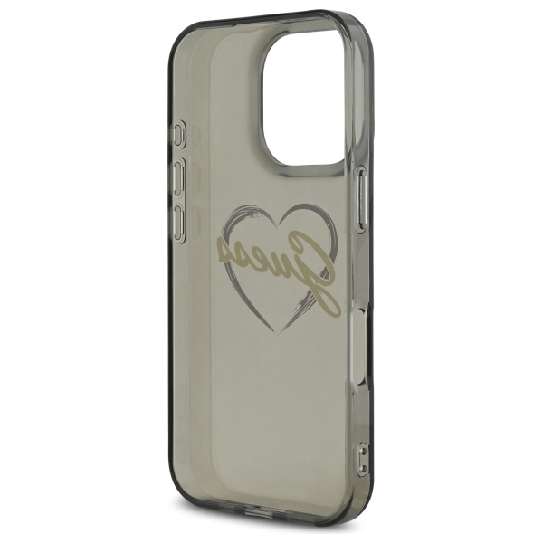 iTok webáruház - Guess Guess IML Heart tok iPhone 16 Pro Max készülékhez (fekete) 7 Guess IML Heart Case for iPhone 16 Pro Max (fekete)