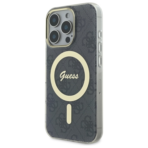 iTok webáruház - Guess Guess IML 4G MagSafe tok iPhone 16 Pro Max készülékhez (fekete) 2 Guess IML 4G MagSafe Case for iPhone 16 Pro Max (fekete)