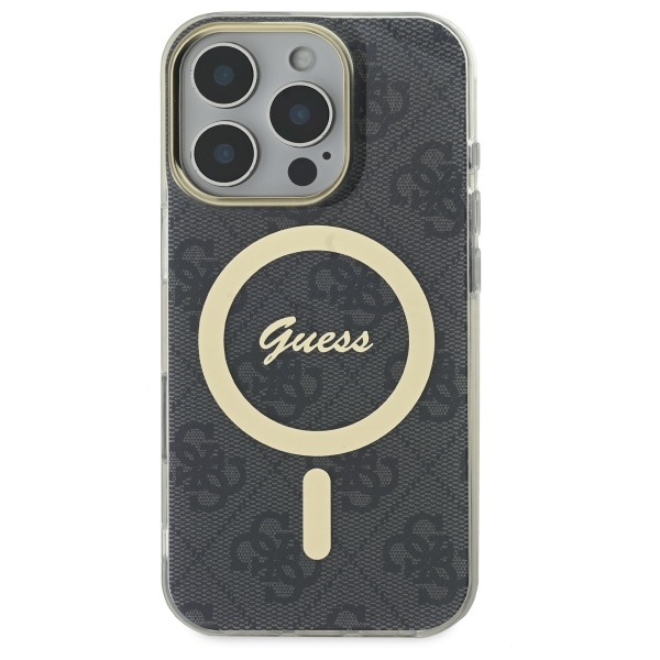 iTok webáruház - Guess Guess IML 4G MagSafe tok iPhone 16 Pro Max készülékhez (fekete) 3 Guess IML 4G MagSafe Case for iPhone 16 Pro Max (fekete)