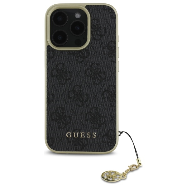 iTok webáruház - Guess Guess 4G Charms Collection tok iPhone 16 Pro Max készülékhez (fekete) 3 Guess 4G Charms Collection case for iPhone 16 Pro Max (fekete)