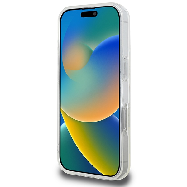 iTok webáruház - Guess Guess IML Glitter Circle MagSafe tok iPhone 16 Pro Max készülékhez (átlátszó) 5 Guess IML Glitter Circle MagSafe Case for iPhone 16 Pro Max (átlátszó)