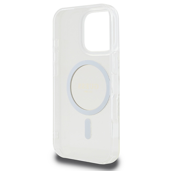 iTok webáruház - Guess Guess IML Glitter Circle MagSafe tok iPhone 16 Pro Max készülékhez (átlátszó) 7 Guess IML Glitter Circle MagSafe Case for iPhone 16 Pro Max (átlátszó)