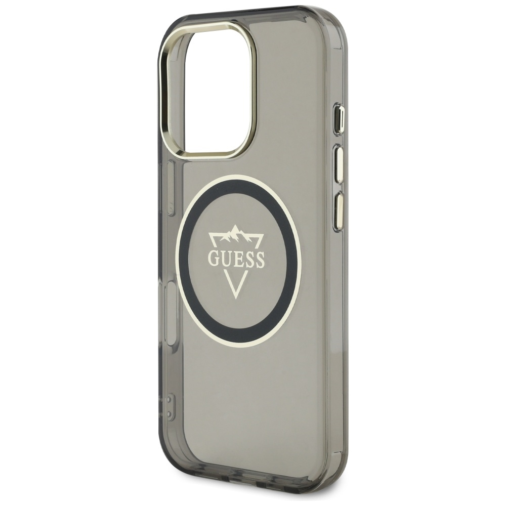 iTok webáruház - Guess Guess IML Metal Mountain Logo MagSafe iPhone 16 Pro Max tok (fekete) 6 Guess IML Metal Mountain Logo MagSafe iPhone 16 Pro Max Case (fekete)