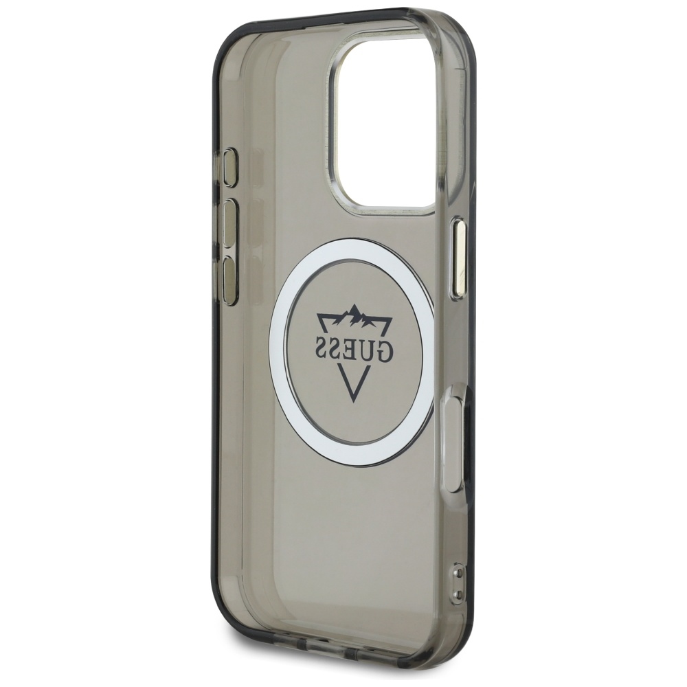iTok webáruház - Guess Guess IML Metal Mountain Logo MagSafe iPhone 16 Pro Max tok (fekete) 7 Guess IML Metal Mountain Logo MagSafe iPhone 16 Pro Max Case (fekete)