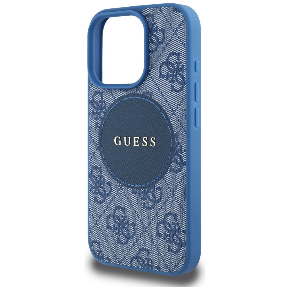 iTok webáruház - Guess Guess 4G Circle Classic Logo MagSafe tok iPhone 16 Pro Max készülékhez (kék) 6 Guess 4G Circle Classic Logo MagSafe case for iPhone 16 Pro Max (kék)