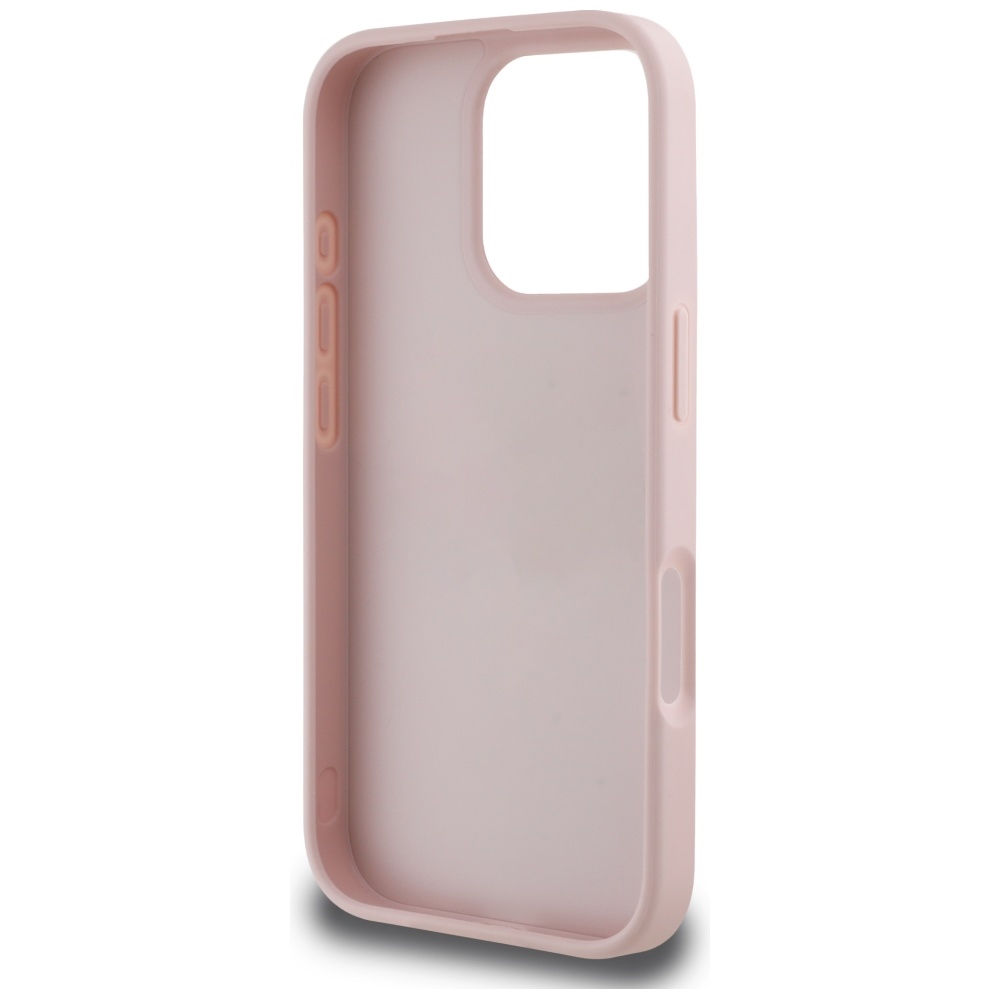 iTok webáruház - Guess Guess Grained Roses Big 4G tok iPhone 16 Pro Max készülékhez (rózsaszín) 7 Guess Grained Roses Big 4G logo iPhone 16 Pro Max case (rózsaszín)