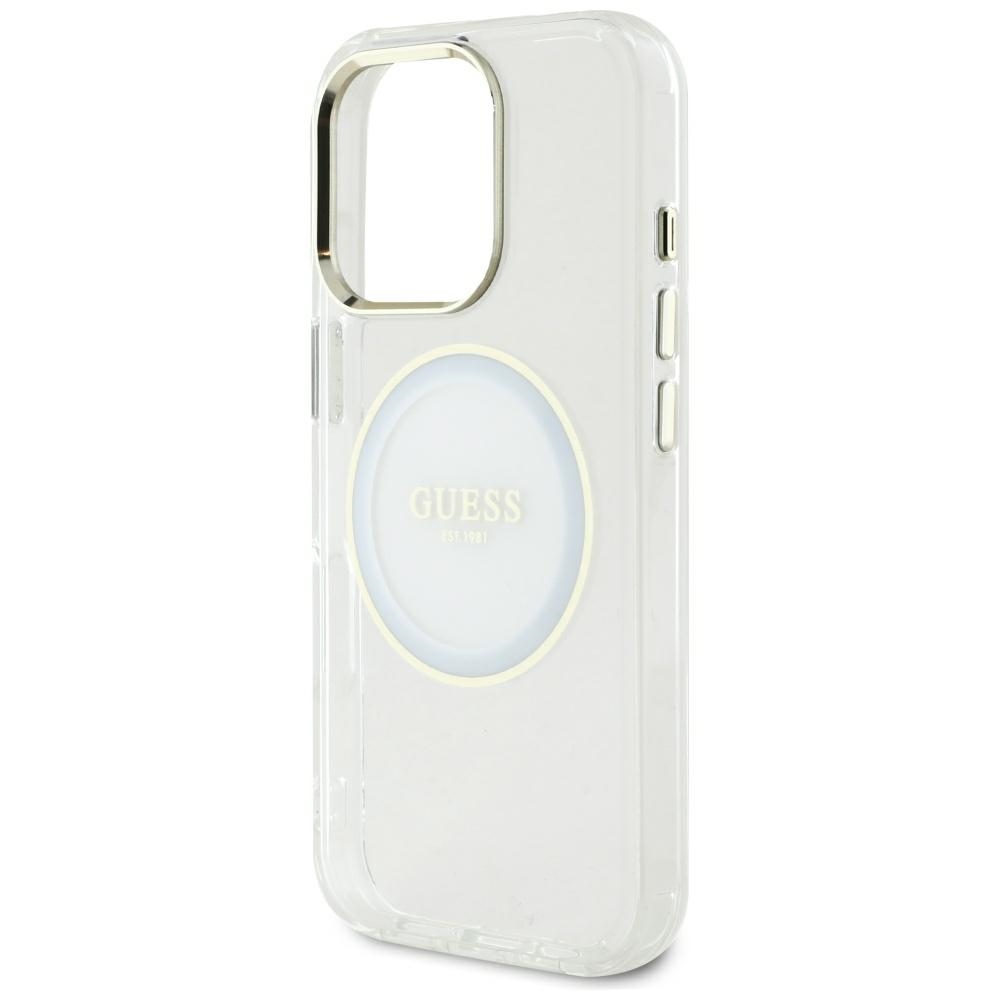 iTok webáruház - Guess Guess IML Metal Colored Circle Classic Logo MagSafe tok iPhone 16 Pro Max készülékhez (fehér) 6 Guess IML Metal Colored Circle Classic Logo MagSafe case for iPhone 16 Pro Max (fehér)