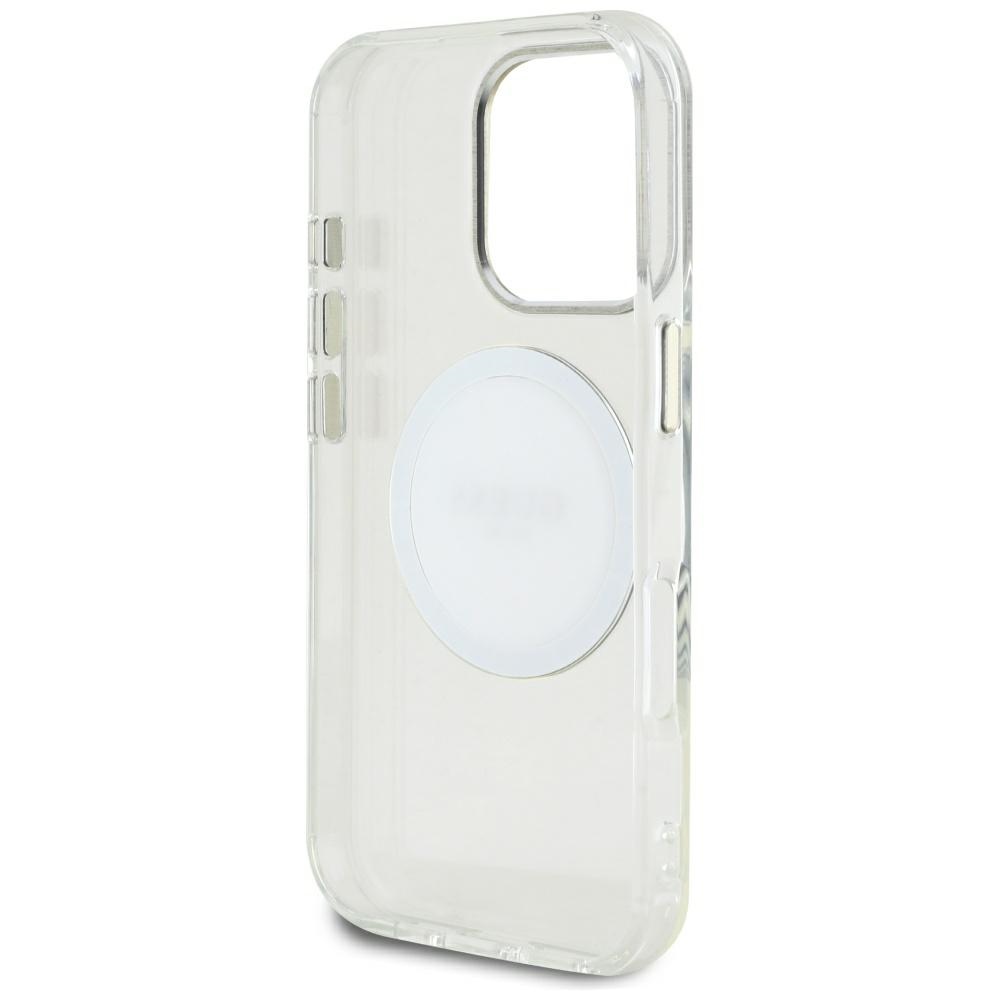 iTok webáruház - Guess Guess IML Metal Colored Circle Classic Logo MagSafe tok iPhone 16 Pro Max készülékhez (fehér) 7 Guess IML Metal Colored Circle Classic Logo MagSafe case for iPhone 16 Pro Max (fehér)