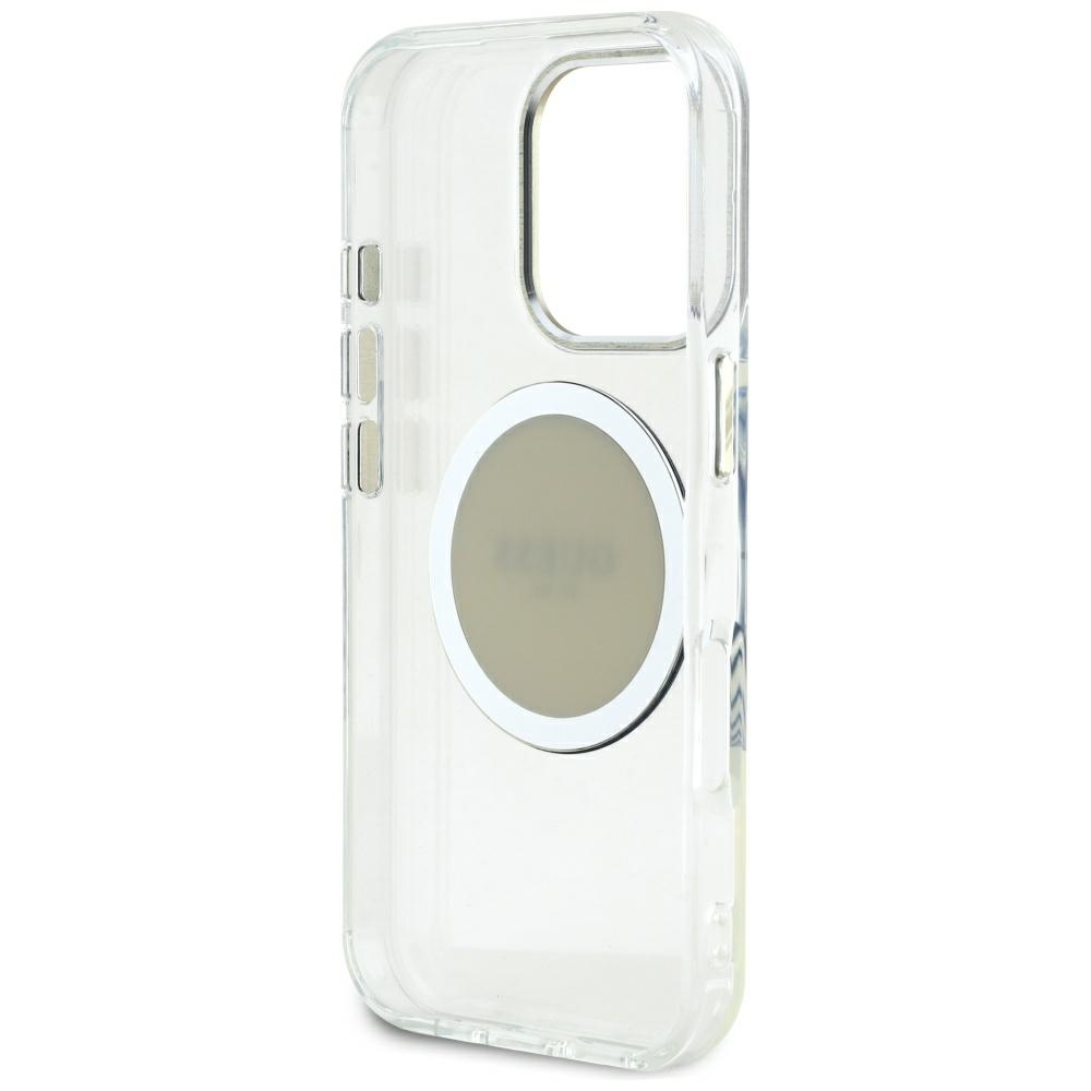 iTok webáruház - Guess Guess IML Metal Colored Circle Classic Logo MagSafe tok iPhone 16 Pro Max készülékhez (szürke) 7 Guess IML Metal Colored Circle Classic Logo MagSafe case for iPhone 16 Pro Max (szürke)
