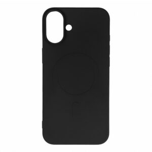 Liquid Silicone Case MagSafe tok iPhone 16 Plus készülékhez (fekete)