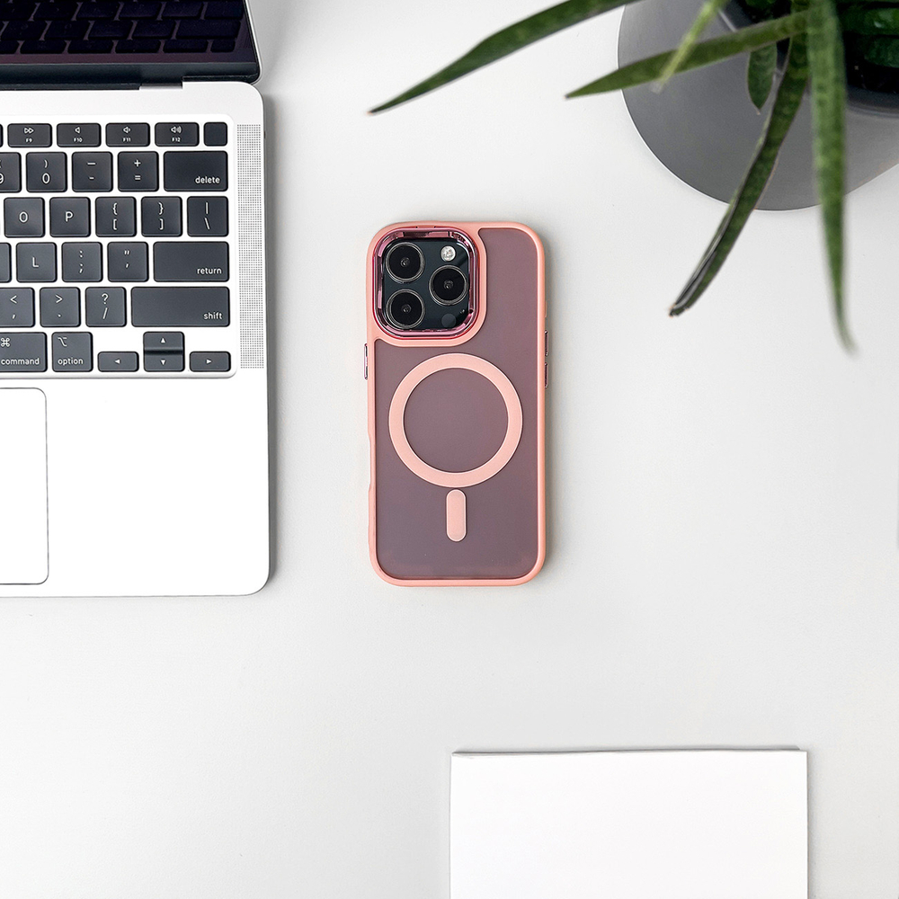 iTok webáruház - Hurtel Magnetic Collection MagSafe tok iPhone 16 Plus készülékhez (rózsaszín) 7 Magnetic Collection MagSafe iPhone 16 Plus Case (rózsaszín)