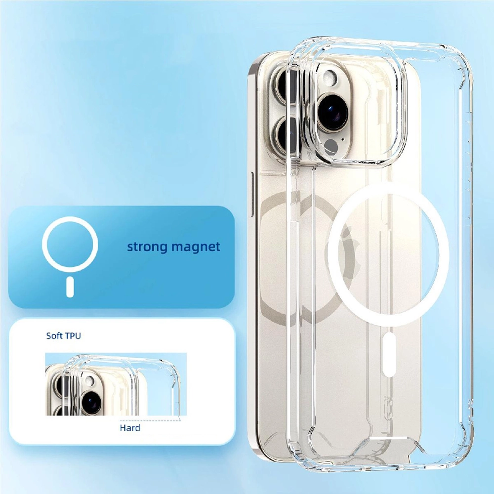 iTok webáruház - Hurtel Clear Corner Case MagSafe tok iPhone 16 Plus (átlátszó) 6 Clear Corner Case MagSafe for iPhone 16 Plus (átlátszó)