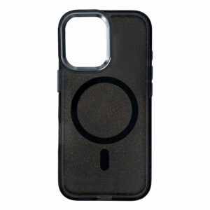 Glitter Case MagSafe tok iPhone 16 Plus készülékhez (fekete csillámos)