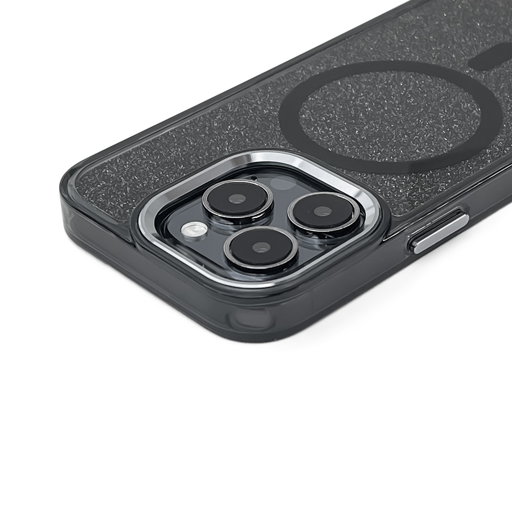 iTok webáruház - Hurtel Glitter Case MagSafe tok iPhone 16 Plus készülékhez (fekete csillámos) 2 Glitter Case MagSafe for iPhone 16 Plus (fekete csillámos)