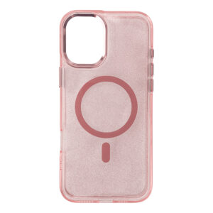 Glitter Case MagSafe tok iPhone 16 Plus készülékhez (csillámos rózsaszín)