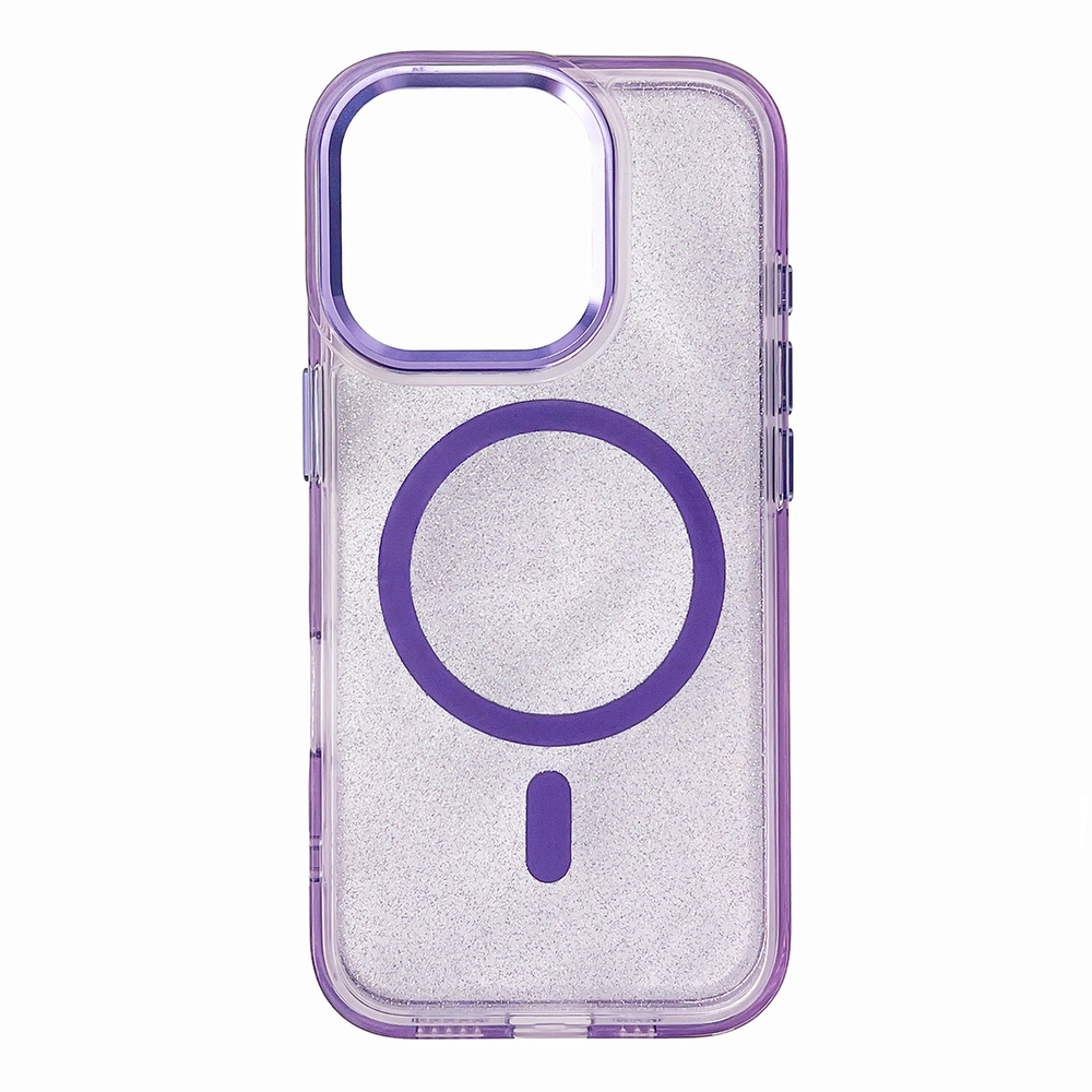 iTok webáruház - Hurtel Glitter Case MagSafe tok iPhone 16 Plus készülékhez (lila csillámos) 1 Glitter Case MagSafe for iPhone 16 Plus (lila csillámos)