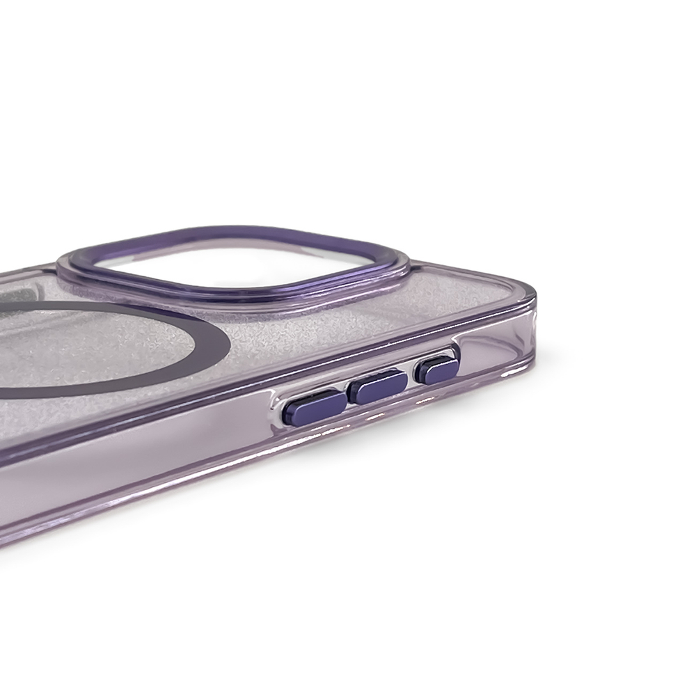 iTok webáruház - Hurtel Glitter Case MagSafe tok iPhone 16 Plus készülékhez (lila csillámos) 3 Glitter Case MagSafe for iPhone 16 Plus (lila csillámos)