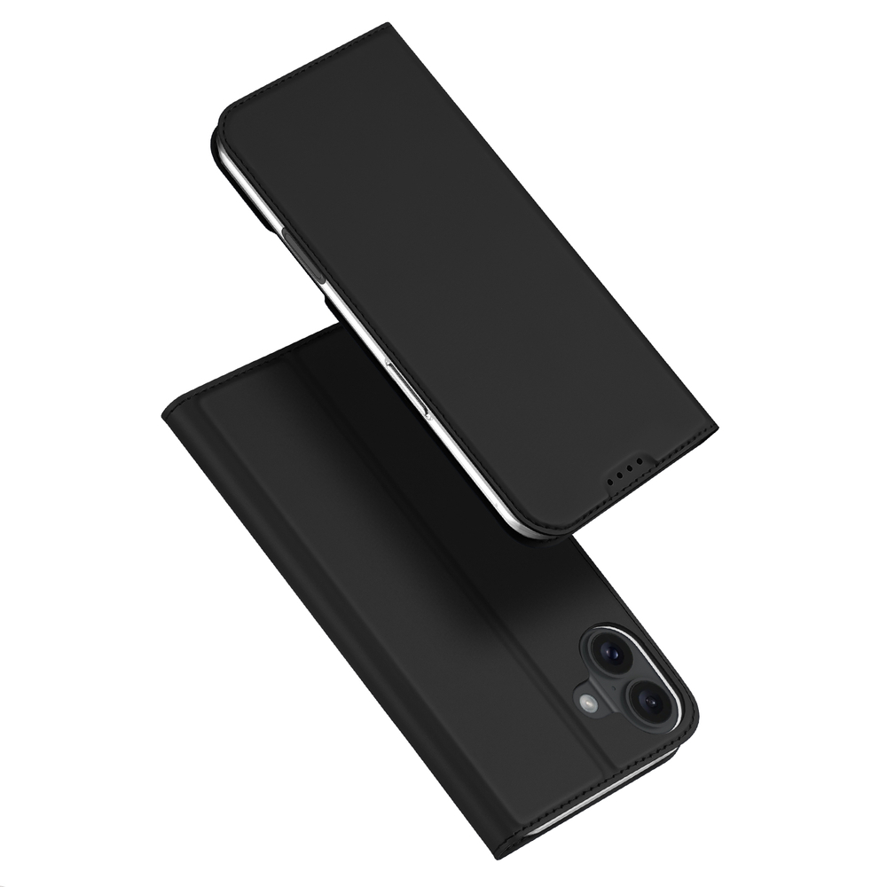 iTok webáruház - Dux Ducis Dux Ducis Skin Pro iPhone 16 Plus flip tok kártyatartóval (fekete) 2 Dux Ducis Skin Pro iPhone 16 Plus Case with Flip and Card Slot (fekete)