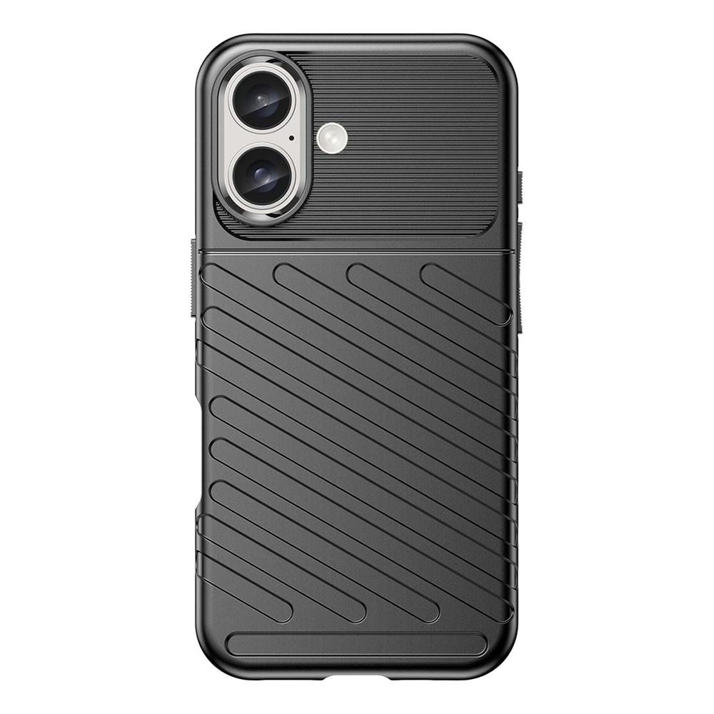 iTok webáruház - Hurtel Thunder Case szilikon tok iPhone 16 Plus készülékhez (fekete) 2 Thunder Case for iPhone 16 Plus Silicone Case (fekete)