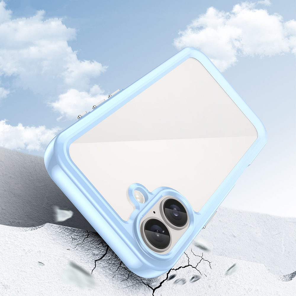 iTok webáruház - Hurtel Outer Space Case tok iPhone 16 Plus (kék) 3 Outer Space Case with Gel Frame for iPhone 16 Plus (kék)