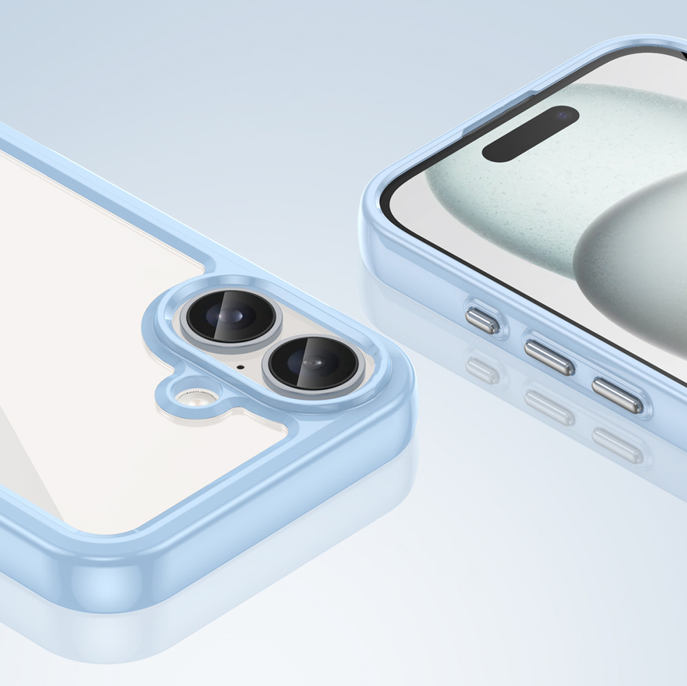 iTok webáruház - Hurtel Outer Space Case tok iPhone 16 Plus (kék) 6 Outer Space Case with Gel Frame for iPhone 16 Plus (kék)