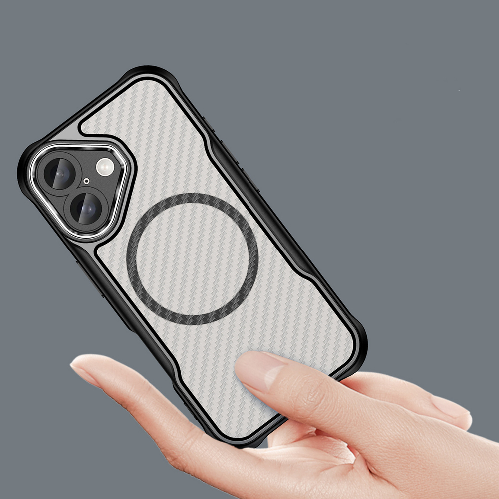 iTok webáruház - Hurtel Leading Series MagSafe tok iPhone 16 Plus készülékhez (fekete) 8 Leading Series MagSafe Silicone Case for iPhone 16 Plus (fekete)