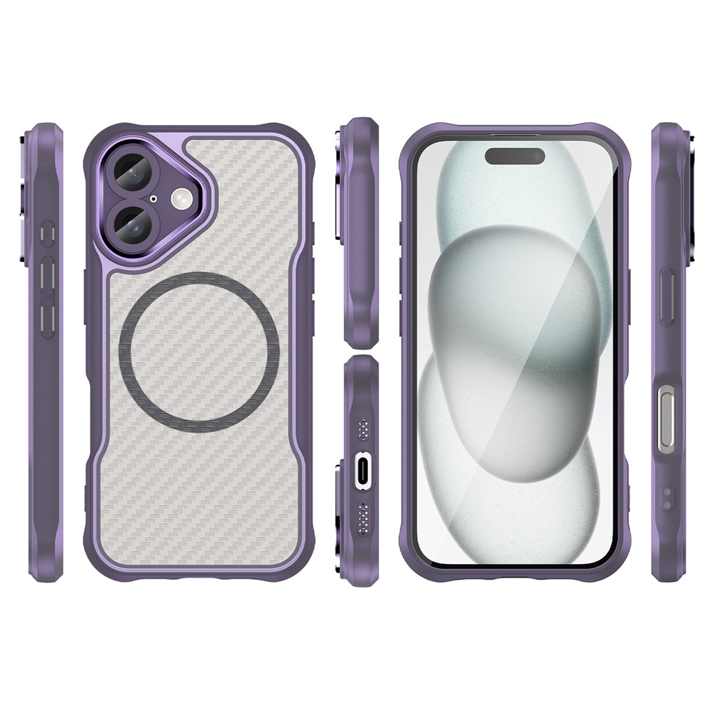 iTok webáruház - Hurtel Leading Series MagSafe TPU tok iPhone 16 Plus készülékhez (lila) 3 Leading Series MagSafe Silicone Case for iPhone 16 Plus (lila)