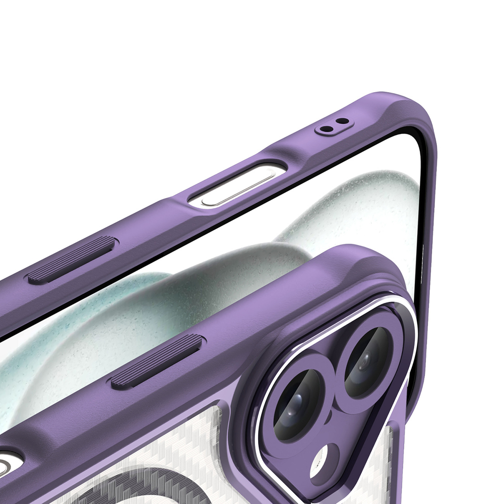 iTok webáruház - Hurtel Leading Series MagSafe TPU tok iPhone 16 Plus készülékhez (lila) 8 Leading Series MagSafe Silicone Case for iPhone 16 Plus (lila)