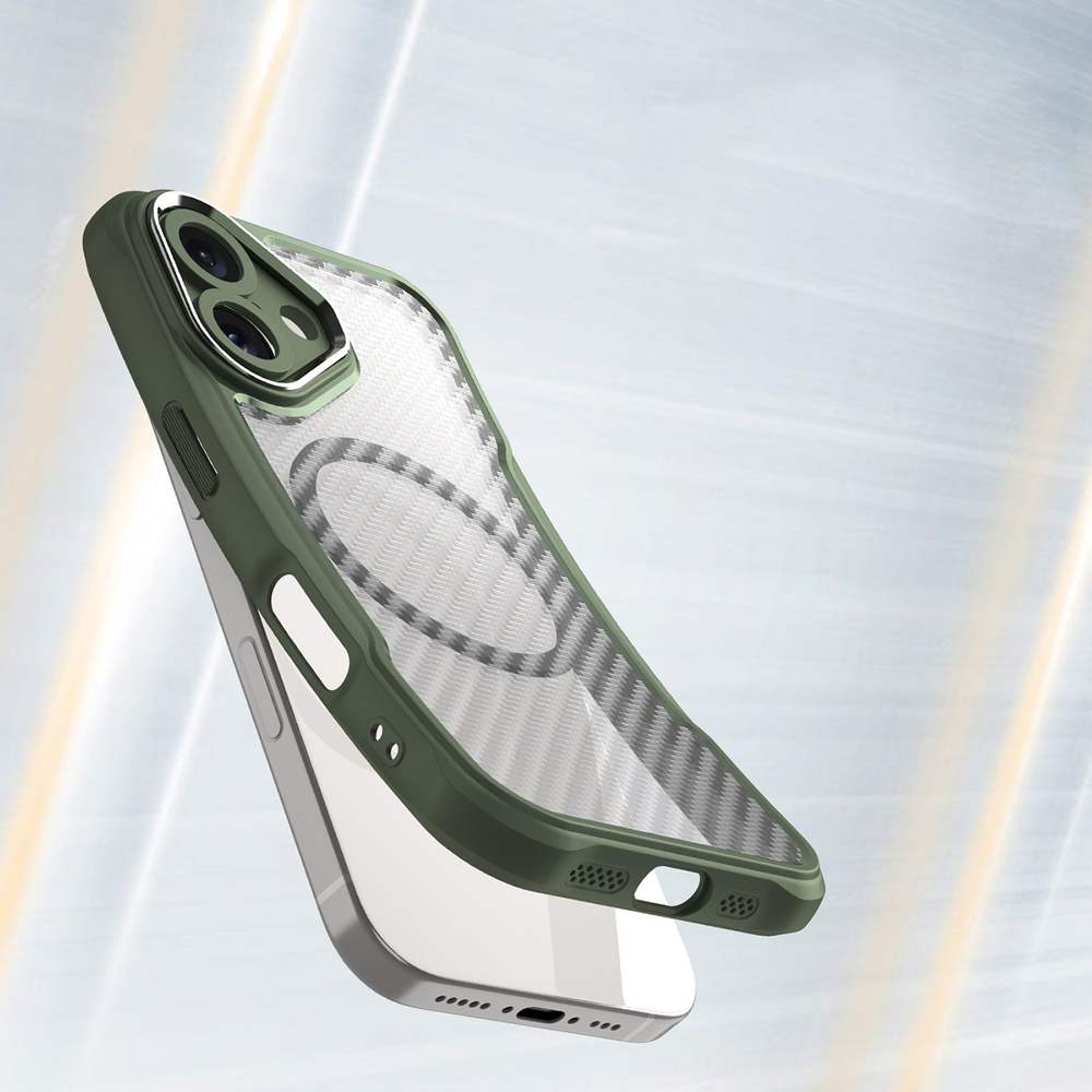 iTok webáruház - Hurtel Leading Series MagSafe tok iPhone 16 Plus készülékhez (zöld) 4 Leading Series MagSafe Silicone Case for iPhone 16 Plus (zöld)