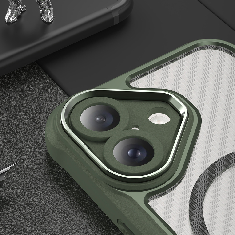 iTok webáruház - Hurtel Leading Series MagSafe tok iPhone 16 Plus készülékhez (zöld) 6 Leading Series MagSafe Silicone Case for iPhone 16 Plus (zöld)