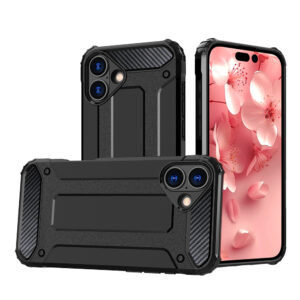 Hybrid Armor tok iPhone 16 Plus készülékhez (fekete)