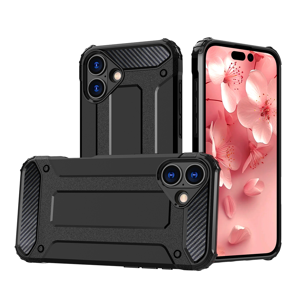 iTok webáruház - Hurtel Hybrid Armor tok iPhone 16 Plus készülékhez (fekete) 1 Hybrid Armor iPhone 16 Plus Case (fekete)