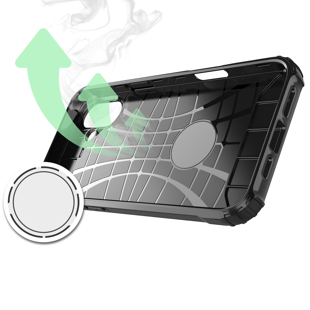 iTok webáruház - Hurtel Hybrid Armor tok iPhone 16 Plus készülékhez (fekete) 6 Hybrid Armor iPhone 16 Plus Case (fekete)