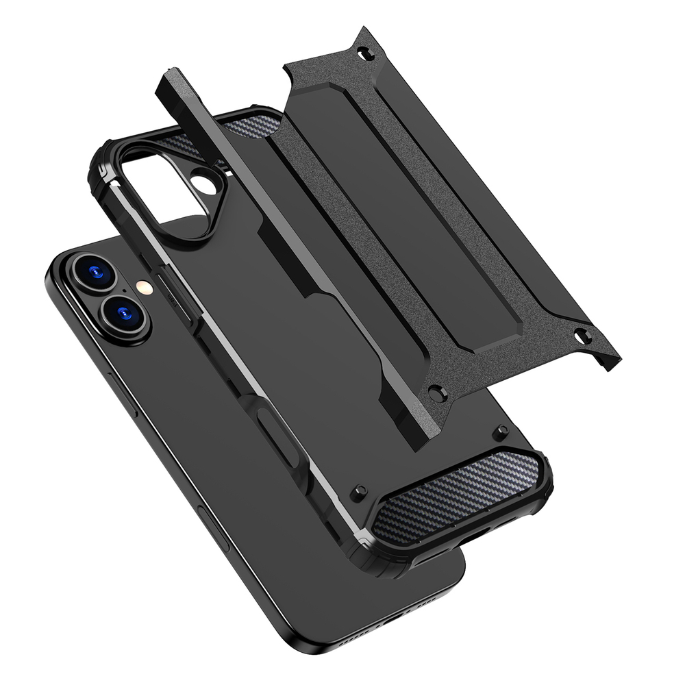 iTok webáruház - Hurtel Hybrid Armor tok iPhone 16 Plus készülékhez (fekete) 7 Hybrid Armor iPhone 16 Plus Case (fekete)