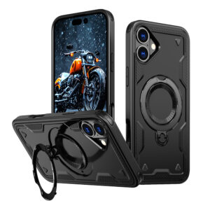 Hybrid Armor Trendy MagSafe tok iPhone 16 Plus készülékhez (fekete)