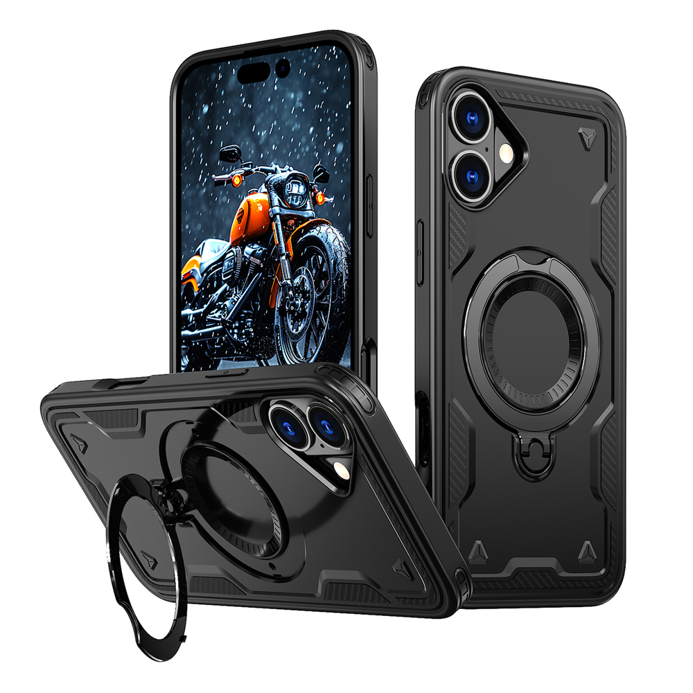 iTok webáruház - Hurtel Hybrid Armor Trendy MagSafe tok iPhone 16 Plus készülékhez (fekete) 1 Hybrid Armor Trendy Case with MagSafe for iPhone 16 Plus (fekete)