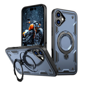 Hybrid Armor Trendy tok MagSafe kompatibilitással iPhone 16 Plus készülékhez (kék)