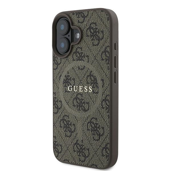 iTok webáruház - Guess Guess 4G Ring Classic Logo MagSafe iPhone 16 Plus Case (barna) 2 Guess 4G Ring Classic Logo MagSafe iPhone 16 Plus Case (barna)