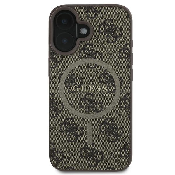 iTok webáruház - Guess Guess 4G Ring Classic Logo MagSafe iPhone 16 Plus Case (barna) 3 Guess 4G Ring Classic Logo MagSafe iPhone 16 Plus Case (barna)