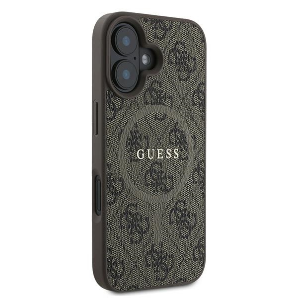 iTok webáruház - Guess Guess 4G Ring Classic Logo MagSafe iPhone 16 Plus Case (barna) 4 Guess 4G Ring Classic Logo MagSafe iPhone 16 Plus Case (barna)