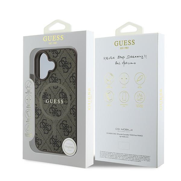 iTok webáruház - Guess Guess 4G Ring Classic Logo MagSafe iPhone 16 Plus Case (barna) 8 Guess 4G Ring Classic Logo MagSafe iPhone 16 Plus Case (barna)