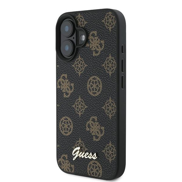 iTok webáruház - Guess Guess Peony Script MagSafe tok iPhone 16 Plus készülékhez (fekete) 2 Guess Peony Script MagSafe iPhone 16 Plus Case (fekete)