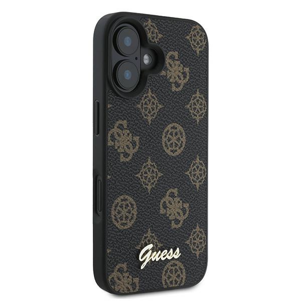 iTok webáruház - Guess Guess Peony Script MagSafe tok iPhone 16 Plus készülékhez (fekete) 4 Guess Peony Script MagSafe iPhone 16 Plus Case (fekete)