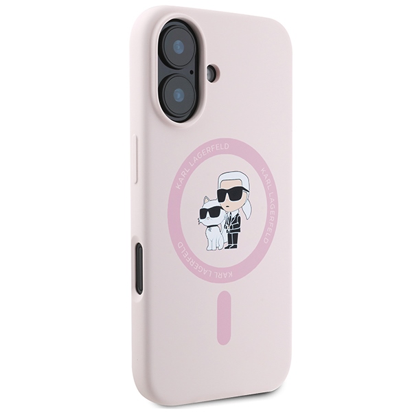 iTok webáruház - Karl Lagerfeld Karl Lagerfeld Silicone Karl&Choupette Heads Ring MagSafe tok iPhone 16 Plus készülékhez (rózsaszín) 3 Karl Lagerfeld Silicone Karl&Choupette Heads Ring MagSafe Case for iPhone 16 Plus (rózsaszín)