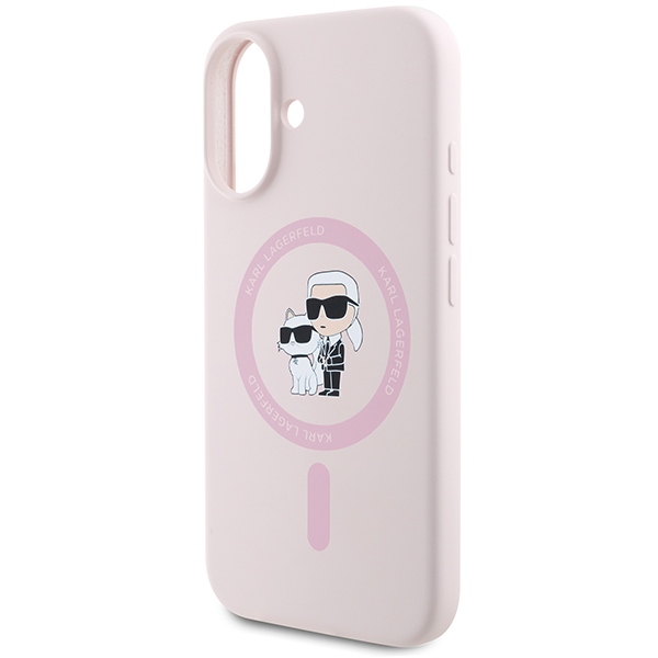iTok webáruház - Karl Lagerfeld Karl Lagerfeld Silicone Karl&Choupette Heads Ring MagSafe tok iPhone 16 Plus készülékhez (rózsaszín) 5 Karl Lagerfeld Silicone Karl&Choupette Heads Ring MagSafe Case for iPhone 16 Plus (rózsaszín)