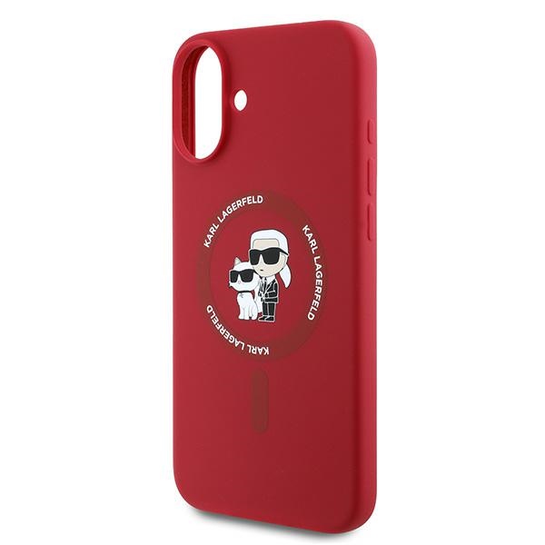 iTok webáruház - Karl Lagerfeld Karl Lagerfeld Silicone Karl&Choupette Heads Ring MagSafe tok iPhone 16 Plus (piros) 6 Karl Lagerfeld Silicone Karl&Choupette Heads Ring MagSafe Case for iPhone 16 Plus (piros)