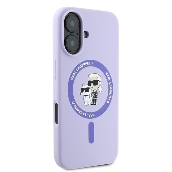 iTok webáruház - Karl Lagerfeld Karl Lagerfeld Silicone Karl&Choupette Heads Ring MagSafe szilikon tok iPhone 16 Plus készülékhez (lila) 4 Karl Lagerfeld Silicone Karl&Choupette Heads Ring MagSafe Case for iPhone 16 Plus (lila)