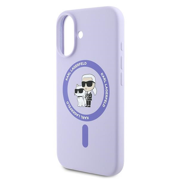 iTok webáruház - Karl Lagerfeld Karl Lagerfeld Silicone Karl&Choupette Heads Ring MagSafe szilikon tok iPhone 16 Plus készülékhez (lila) 6 Karl Lagerfeld Silicone Karl&Choupette Heads Ring MagSafe Case for iPhone 16 Plus (lila)