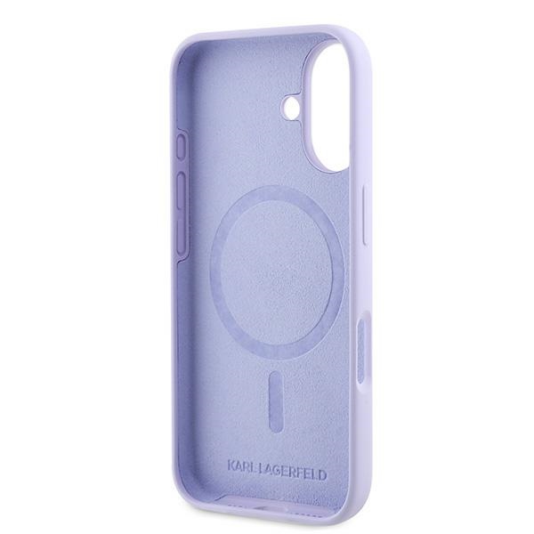 iTok webáruház - Karl Lagerfeld Karl Lagerfeld Silicone Karl&Choupette Heads Ring MagSafe szilikon tok iPhone 16 Plus készülékhez (lila) 7 Karl Lagerfeld Silicone Karl&Choupette Heads Ring MagSafe Case for iPhone 16 Plus (lila)
